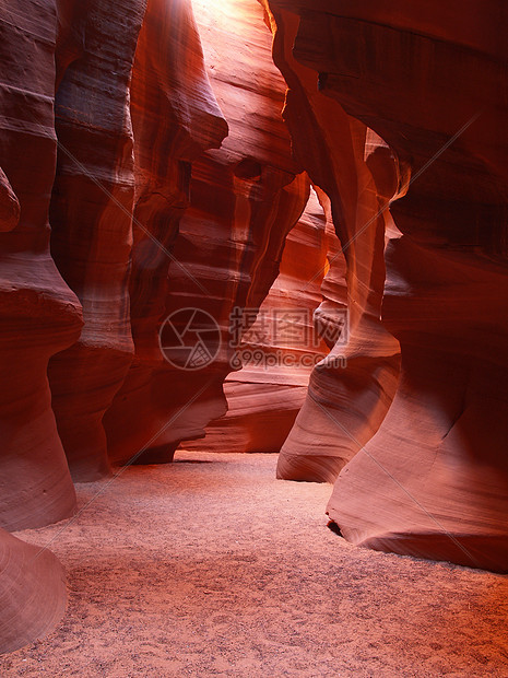 佩奇附近的上安特洛普斯小峡谷橙子红色石头洞穴黄色峡谷沙漠羚羊干旱侵蚀图片