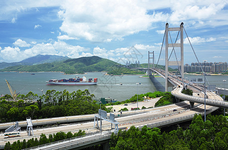 清马桥汽车天空运动曲线射线海洋速度交通市中心旅行高清图片