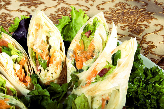 蔬菜开胃菜菜单服务餐厅面团香菜饮食沙拉美食烹饪盘子图片