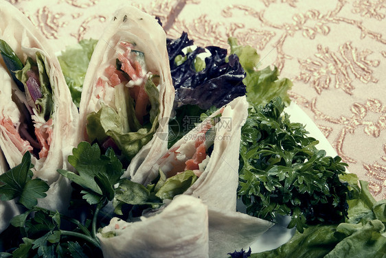 蔬菜开胃菜奢华晚餐盘子菜单餐厅面团服务桌布美食沙拉图片