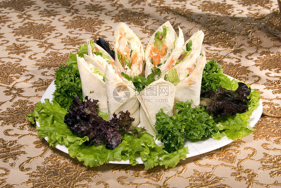 蔬菜开胃菜香菜服务面团沙拉烹饪晚餐橙子菜单餐厅奢华图片