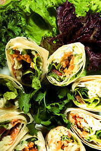 蔬菜开胃菜菜单盘子晚餐餐厅面团三角形烹饪奢华香菜服务图片
