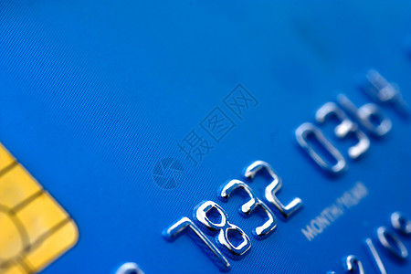 蓝信用卡借方芯片白色商业签证安全宏观经济代码信用图片