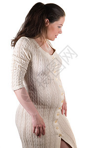 怀孕妇女生长生育力女孩身体幸福裙子女士长发分娩母性图片