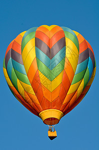 空气中的热气球背景图片