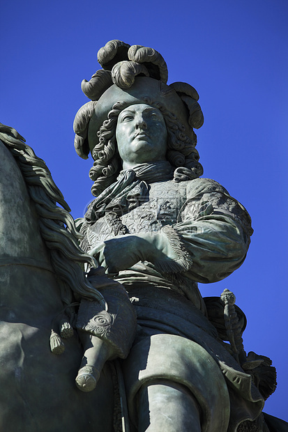 路易十四的雕像艺术房子文化国王君主奢华青铜雕塑历史王座图片