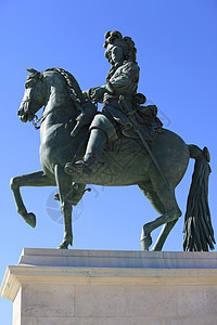 路易十四的雕像文化王座金子艺术奢华青铜太阳国王君主力量图片