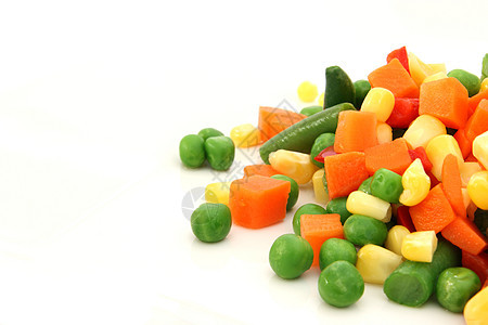 盘盘上煮菜混合混合物蔬菜健康维生素红色绿色营养食物白色盘子图片