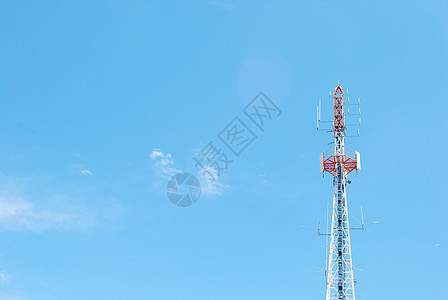 通讯塔车站网络广播发射机全球卫星移动电视信号收音机图片