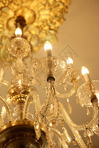 旧电动灯灯照明辉光房子酒店装饰吊灯玻璃房间水晶风格图片