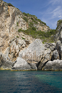科孚希腊支撑旅游目的地风景天空蓝色国家娱乐绿色情调图片