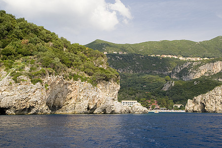 科孚希腊娱乐阳光国家支撑旅行目的地绿色情调异国假期图片