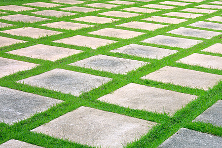 途径绿色草地岩石路面院子小路公园路线花园地面图片