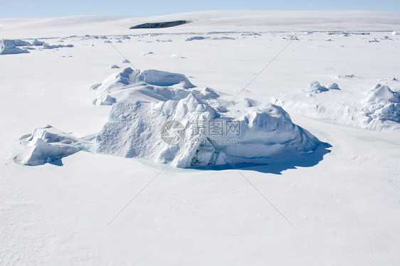 南极洲的海冰空气风景航班天线冰山冻结图片