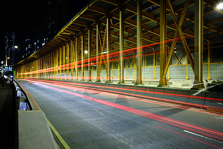 隧道中的交通线条公共汽车街道城市蓝色速度市中心戏剧性商业旅行图片