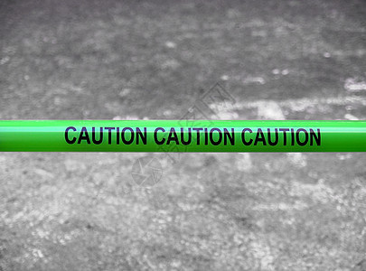 警告注意请注意街道磁带危险工程绿色作品风险黑色道路背景图片