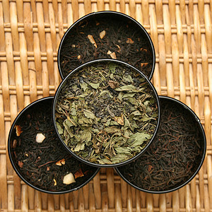 各种茶叶叶混合图片