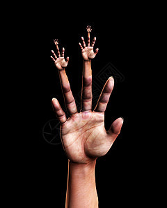 手巧手拇指棕榈怪物手臂数字手指图片