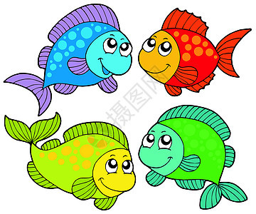 收集可爱卡通鱼类图片