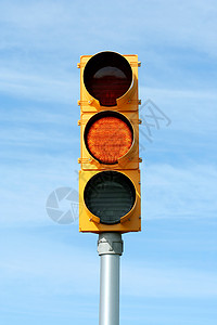 黄色交通信号灯高清图片