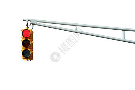 孤立的红外交通信号灯背景图片