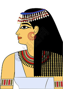 古埃及妇女     病媒色调工艺历史性神话数字眼睛古董头发女性艺术图片