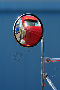 美洲卡车衬垫合金船运蓝色拖拉机载体车轮旅行运输交通图片