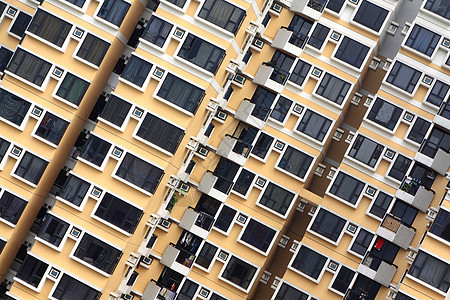 拥挤的公寓街区高层住房阳台房屋住宅高楼建筑学多层窗户投资图片