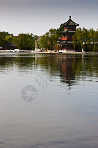 中国塔和湖城市建筑文化寺庙遗产胡同皇家旅行地标国王图片