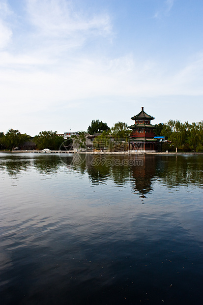 中国塔和湖历史寺庙文化皇家国王地标历史性旅行胡同城市图片