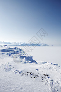 冬季风雪气候旅游环境风景场景蓝色地形荒野背景图片