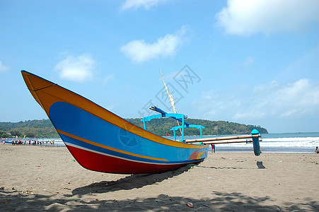 潘干达兰海滩旅游海岸异国地平线麻痹旅行假期渔夫海洋风景图片