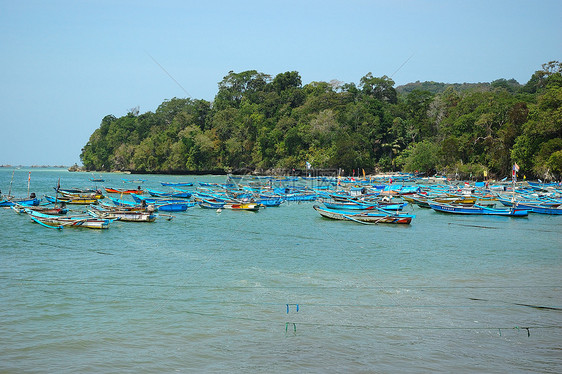 潘干达兰海滩热带海洋海景旅游假期地平线情调渔夫异国旅行图片