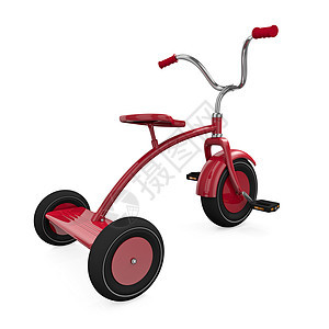 红色三轮车踏板青年玩具车轮童年自行车乐趣儿童孩子车辆经典的高清图片素材