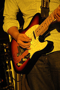 电吉他玩家手指男人歌曲音乐音乐家笔记吉他黑色岩石背景图片