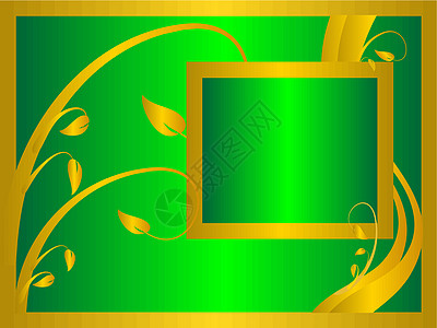绿色和黄金花岗背景图片