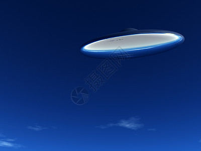 UFO 乌弗果飞碟蓝色运输外星人飞行车辆金属航班天空旅行图片