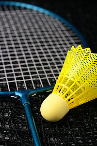 羽毛球设备黑色蓝色运动锥体白色存货尼龙射弹黄色塑料图片