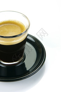 黑色短黑杯子咖啡店玻璃咖啡白色图片