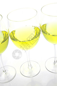 白葡萄酒玻璃瓶子派对饮料白色庆典眼镜背景图片