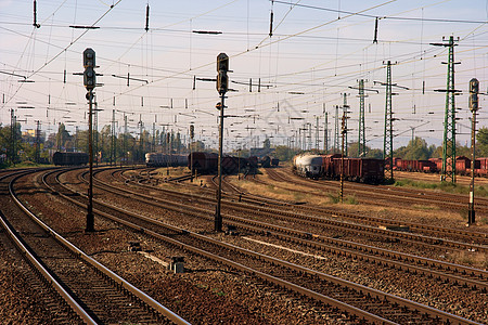 铁路送货高架车辆后勤船运旅行电缆尾巴场地交通图片