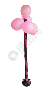 粉红气球树背景图片