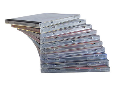 白色上孤立的cd箱盖子光盘塑料音乐案件技术磁盘数据盒子袖珍图片