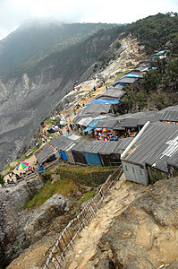 塔古库班普腊胡火山坑遗产全景娱乐文化薄雾旅游快感爬坡社会乐趣图片