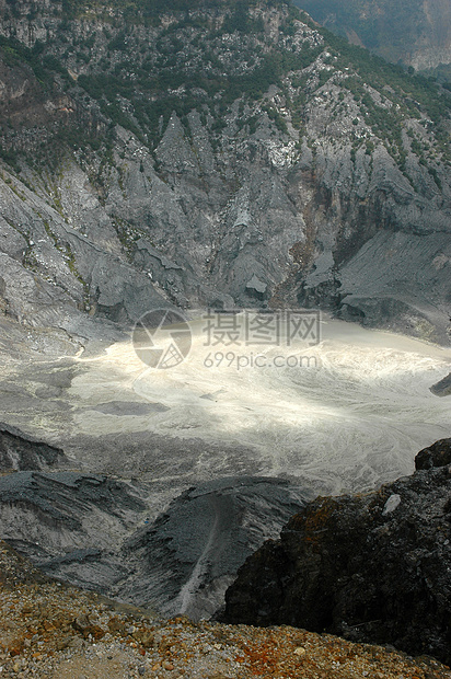 塔古库班普腊胡火山坑乐趣快感遗产爬坡文化旅游社会家庭薄雾闲暇图片