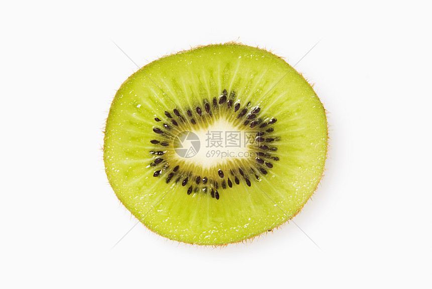 基维语Name种子横截面食物水平健康饮食水果影棚自然纹奇异果摄影图片