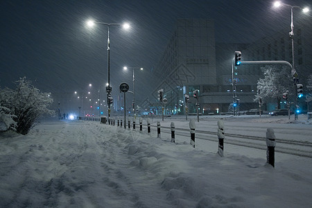 华沙中心的冬季图片