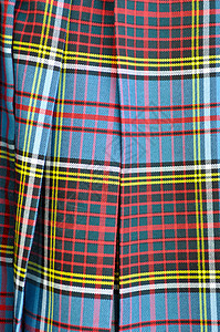 苏格兰基尔特 特写服装市场短裙羊毛格子裙子棉布材料文化纺织品图片