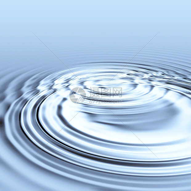 水循环海洋液体池塘涟漪蓝色插图绿色圆圈图片