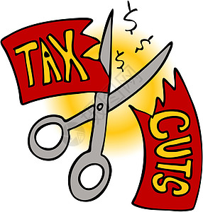 减税涂鸦政治夹子插图平台草图派对预算赤字金融图片